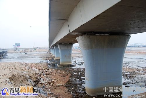 跨海大橋的建成將使青島老港、油港、前灣港連為一個整體